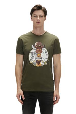 Giraffe Erkek T-Shirt - 23.01.07.036 Haki - 2