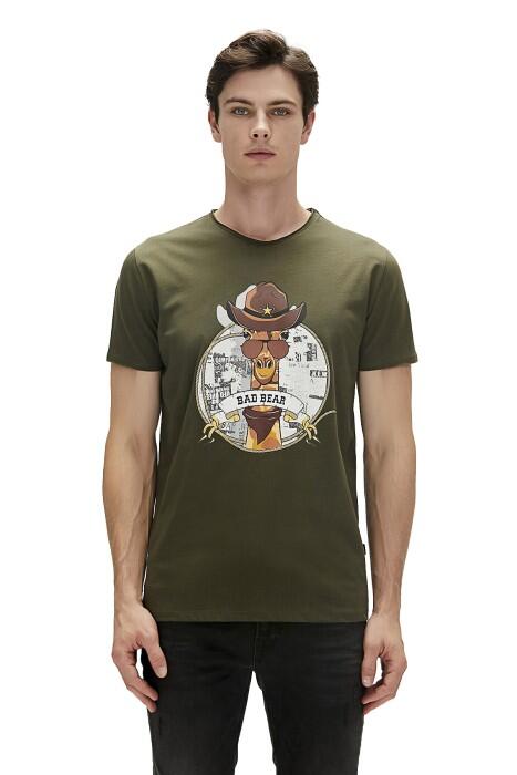 Giraffe Erkek T-Shirt - 23.01.07.036 Haki - 2