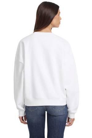 Gj Cn Os Iconic Tria Kadın SweatShirt - W4YQ00KC811 Beyaz - 3