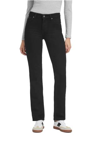 Gj G08 Mid Rise Straight Kadın Denim - W4YA98D5E81 Siyah - Guess
