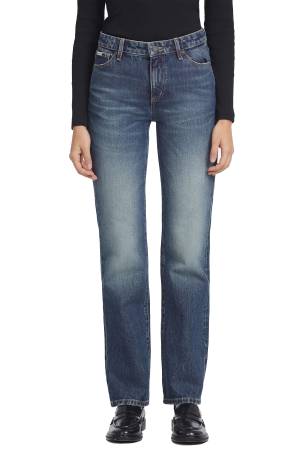 Gj G08 Mid Rise Straight Kadın Denim - W4YA98D5FC1 Mavi - 2