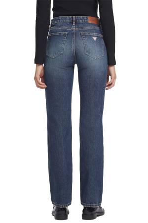 Gj G08 Mid Rise Straight Kadın Denim - W4YA98D5FC1 Mavi - 4