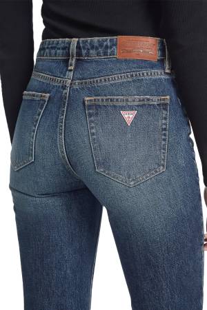 Gj G08 Mid Rise Straight Kadın Denim - W4YA98D5FC1 Mavi - 6