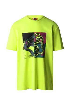 Graphic Erkek T-Shirt - NF0A823Y Neon Sarı - The North Face