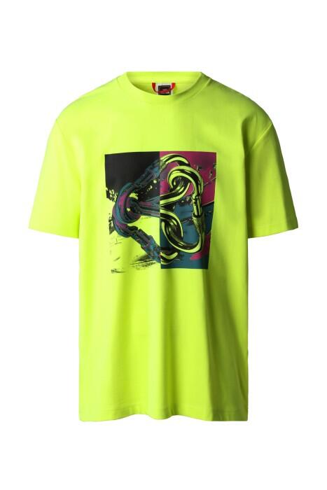 Graphic Erkek T-Shirt - NF0A823Y Neon Sarı - 1