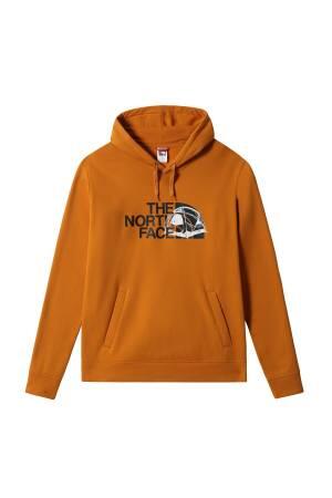 Graphic Half Dome Hoodie Erkek SweatShirt - NF0A7R3C Sarı - The North Face