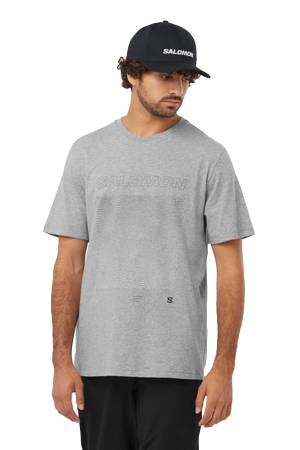 Graphic Ss Erkek T-Shirt - LC2219300 Gri - Salomon
