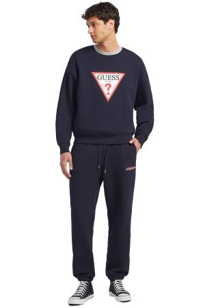 Guess Iconic Tria Erkek SweatShirt - M4YQ21K9V31 Lacivert - 2