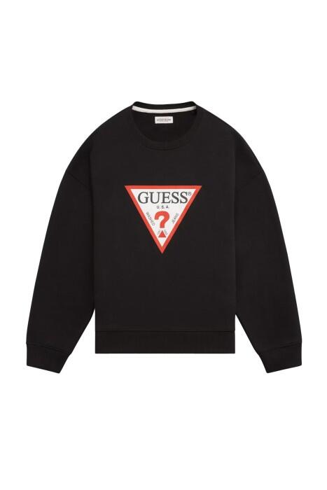 Guess Iconic Tria Erkek SweatShirt - M4YQ21K9V31 Siyah - 5