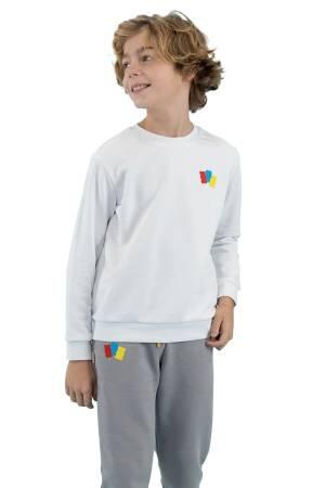 Haribo Çocuk SweatShirt - HRBTXT300 Beyaz - Haribo