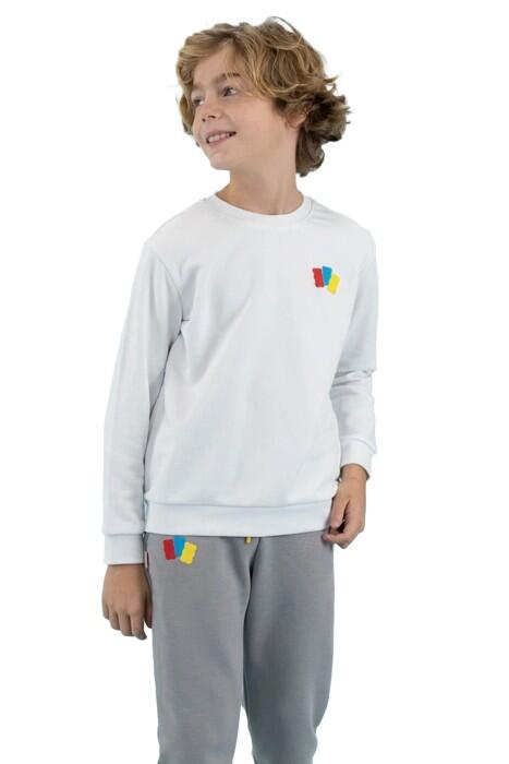 Haribo Çocuk SweatShirt - HRBTXT300 Beyaz - 1