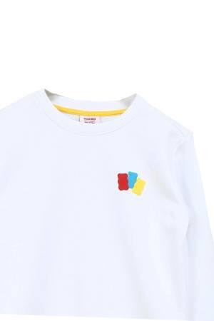 Haribo Çocuk SweatShirt - HRBTXT300 Beyaz - 4