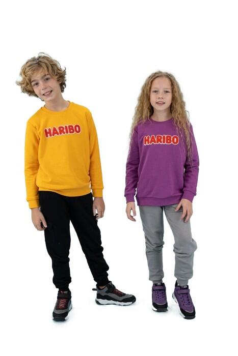 Haribo Çocuk SweatShirt - HRBTXT308 Hardal - 4