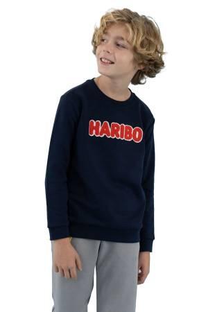 Haribo Çocuk SweatShirt - HRBTXT308 Lacivert - Haribo
