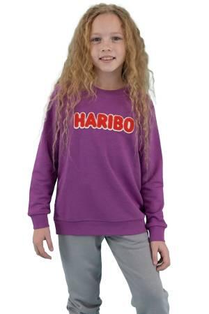 Haribo Çocuk SweatShirt - HRBTXT308 Lila - Haribo