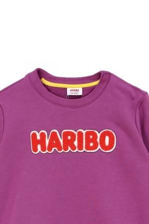 Haribo Çocuk SweatShirt - HRBTXT308 Lila - 4