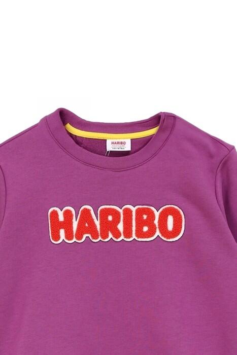 Haribo Çocuk SweatShirt - HRBTXT308 Lila - 4