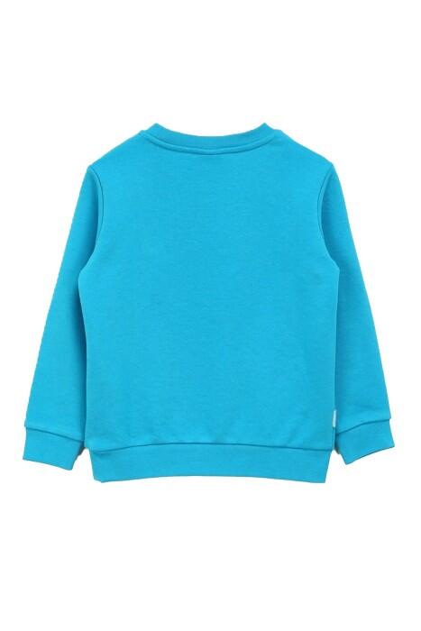 Haribo Çocuk SweatShirt - HRBTXT308 Turkuaz - 2