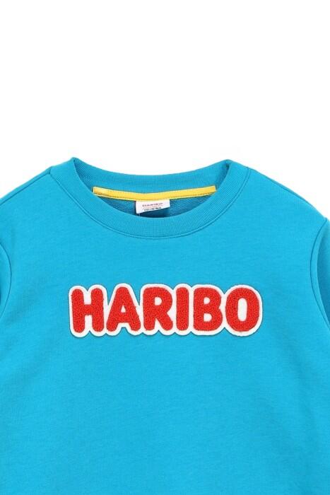 Haribo Çocuk SweatShirt - HRBTXT308 Turkuaz - 3