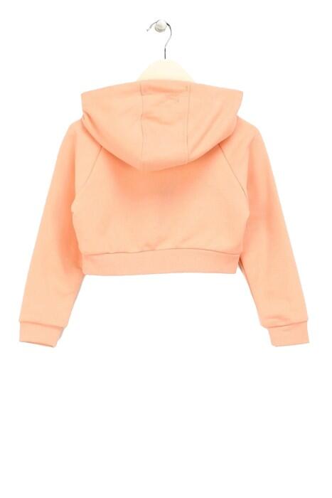 Haribo Crop Kız Çocuk SweatShirt - HRBTXT311 Somon - 3