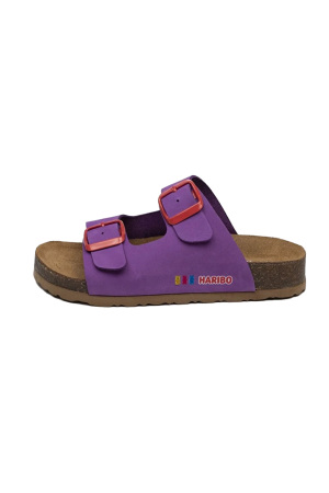 Haribo Double Buckled Çocuk Sandalet - HRBFTW312 Mor - 3