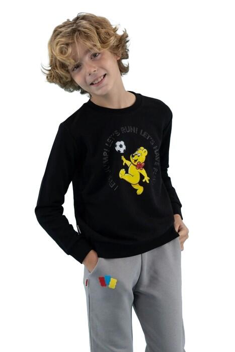 Haribo Ekek Çocuk SweatShirt - HRBTXT305 Siyah - 1