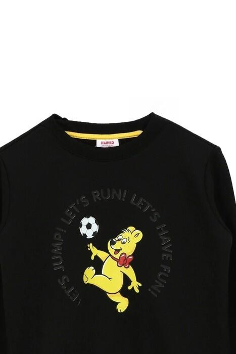 Haribo Ekek Çocuk SweatShirt - HRBTXT305 Siyah - 4