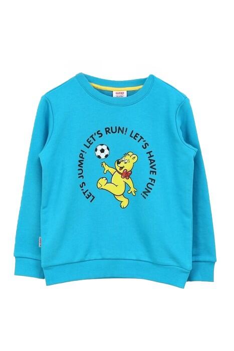 Haribo Ekek Çocuk SweatShirt - HRBTXT305 Turkuaz - 2