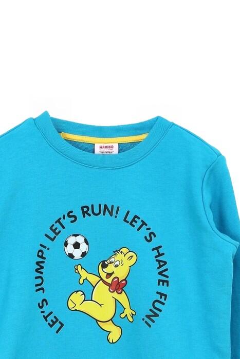 Haribo Ekek Çocuk SweatShirt - HRBTXT305 Turkuaz - 4