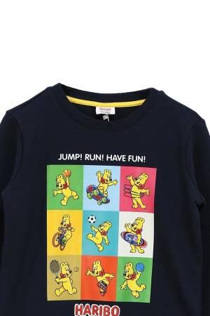 Haribo Erkek Çocuk SweatShirt - HRBTXT301 Lacivert - 4