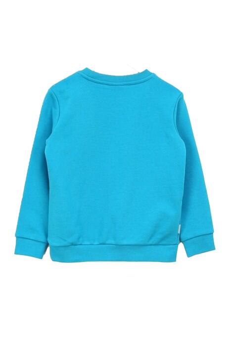 Haribo Erkek Çocuk SweatShirt - HRBTXT304 Sax Mavisi - 3