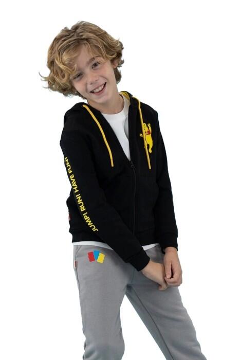 Haribo Hoodie Çocuk SweatShirt - HRBTXT319 Siyah - 1