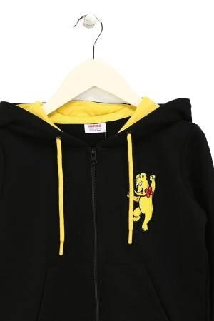 Haribo Hoodie Çocuk SweatShirt - HRBTXT319 Siyah - 4