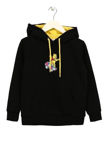 Haribo Hoodie Erkek Çocuk SweatShirt - HRBTXT317 Siyah - 2