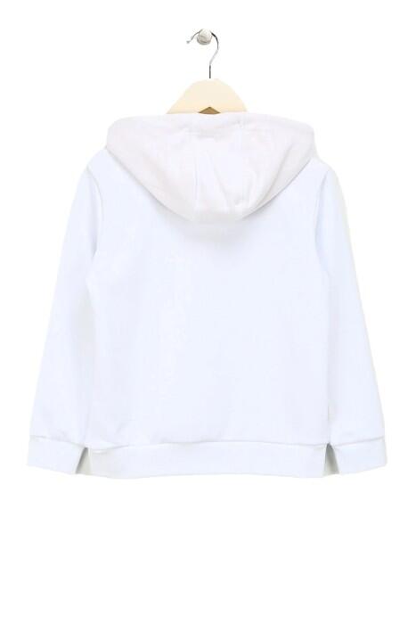 Haribo Hoodie Kız Çocuk SweatShirt - HRBTXT314 Beyaz - 3