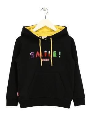 Haribo Hoodie Kız Çocuk SweatShirt - HRBTXT315 Siyah - 2