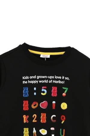 Haribo Kız Çocuk SweatShirt - HRBTXT302 Siyah - 4