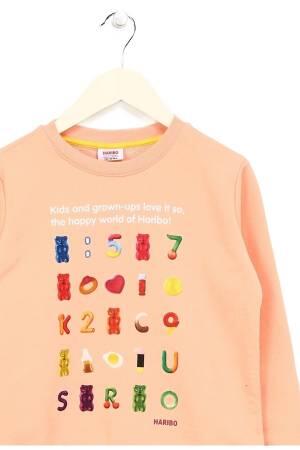 Haribo Kız Çocuk SweatShirt - HRBTXT302 Somon - 4