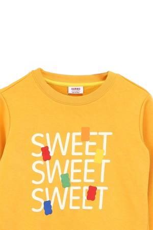 Haribo Kız Çocuk SweatShirt - HRBTXT306 Hardal - 3