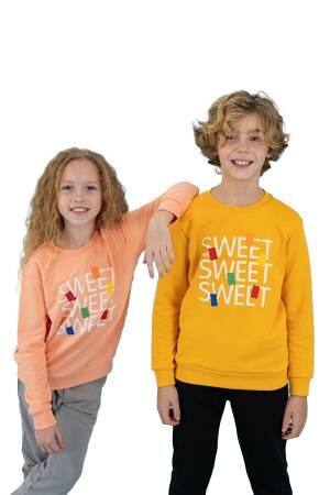 Haribo Kız Çocuk SweatShirt - HRBTXT306 Somon - 2