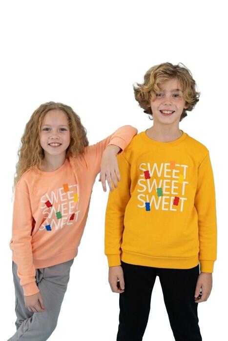 Haribo Kız Çocuk SweatShirt - HRBTXT306 Somon - 2