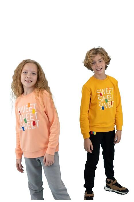 Haribo Kız Çocuk SweatShirt - HRBTXT306 Somon - 3
