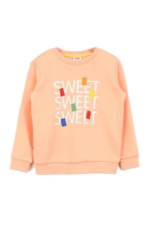 Haribo Kız Çocuk SweatShirt - HRBTXT306 Somon - 4