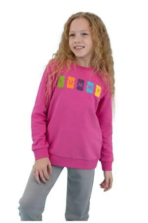 Haribo Kız Çocuk SweatShirt - HRBTXT309 Pembe - Haribo