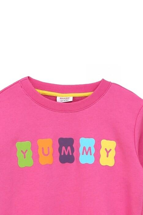 Haribo Kız Çocuk SweatShirt - HRBTXT309 Pembe - 4