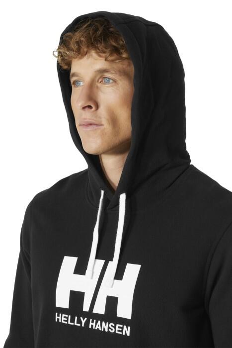 Helly Hansen Logo Kapüşonlu Erkek SweatShirt - 33977 Siyah - 3