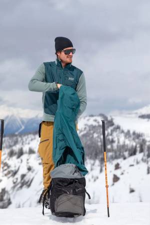 Helly Hansen Versalite Hybrid Fleece Erkek Mont - 63347 Gri - 8