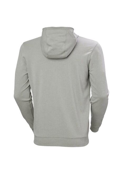 Hh Lifa Tech Lite Zip Erkek Kapüşonlu SweatShirt - 63267 Gri/Turuncu - 6