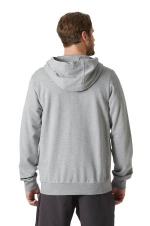 Hh Logo Full Zıp 2.0 Kapişonlu Erkek SweatShirt - 30393 Gri - 2