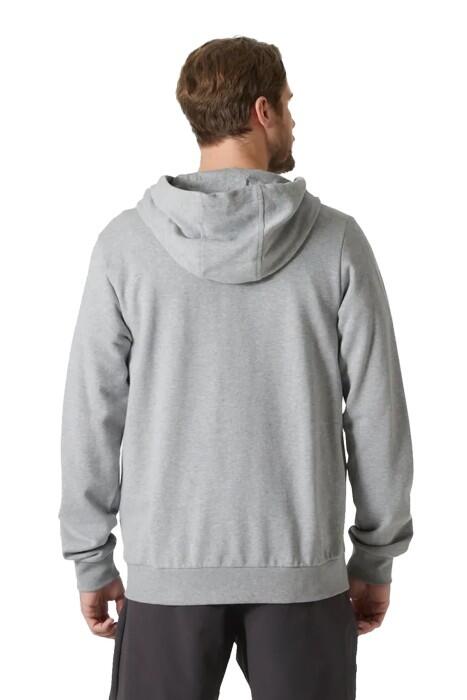 Hh Logo Full Zıp 2.0 Kapişonlu Erkek SweatShirt - 30393 Gri - 2